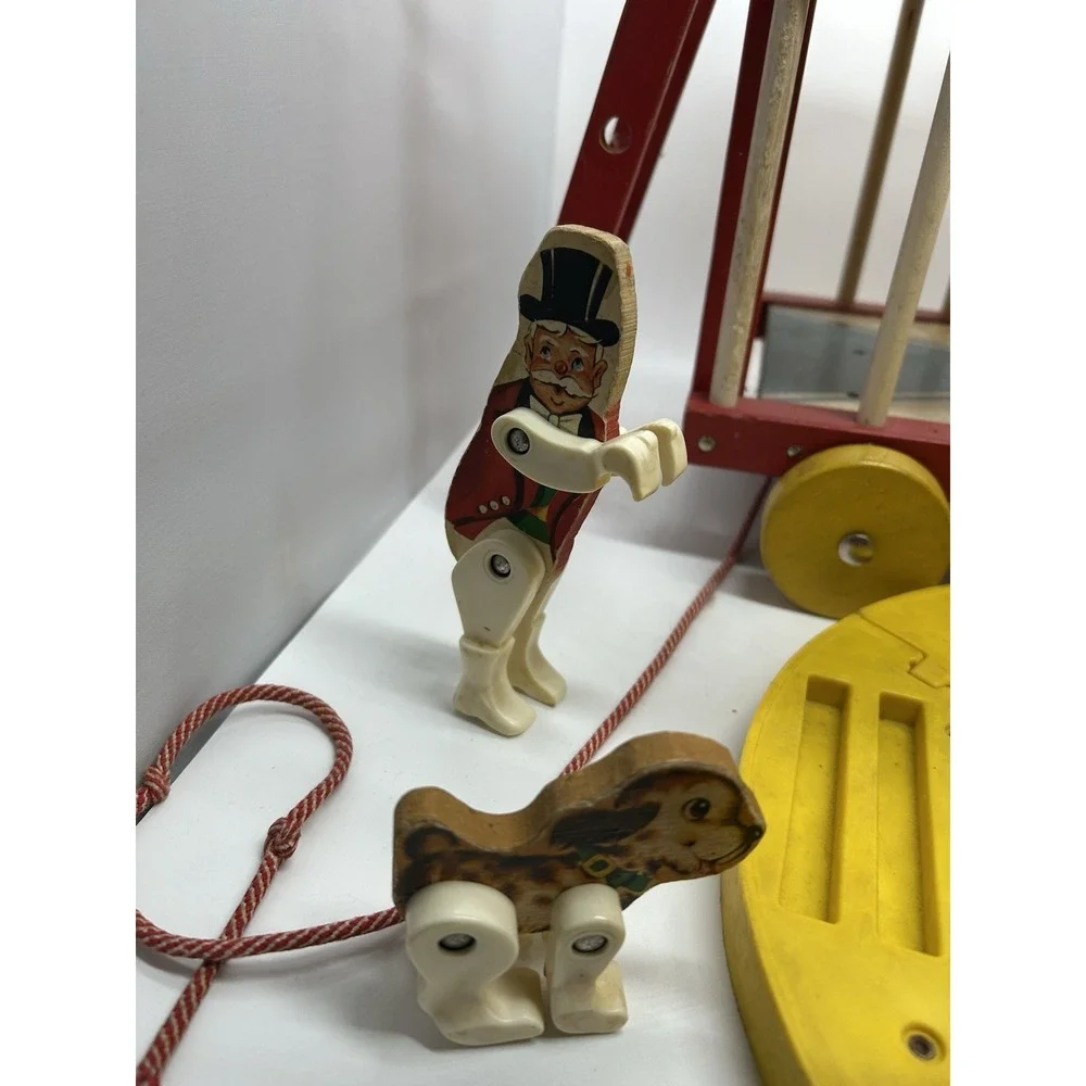 Vintage Fisher Price Circus #900 Wagon Wooden‎ Train 1962